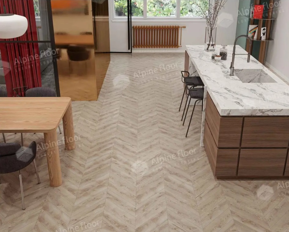 SPC ламинат Alpine Floor Chevron Alpine ECO 18-21 Гикори Chevron